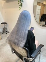 ドットハリス(.Hallis)&nbsp;ホワイトブルー/ハイトーン/髪質改善