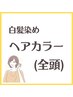 全頭白髪染めカラー　《耳たぶ下20cmまで》