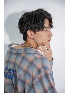 メンズソース 堺東(MEN'S SOURCE) 【SOURCE】波巻きパーマセンターパート