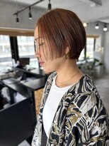 サニーサイドサロン(SUNNY SIDE SALON)&nbsp;タッセルショート/オレンジベージュ/リップライン/たまプラーザ