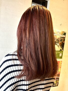 ココカラヘアー ニコ(cococara hair nico) ピンク/髪質改善/顔まわりレイヤー/カシスカラー/韓国風