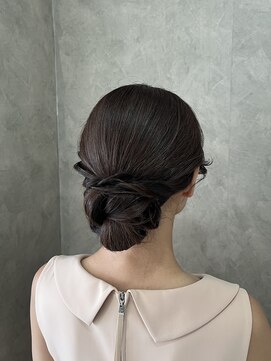 ソノ(sono) シニヨン　参列ヘア　着物ヘア