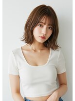 ライフイズ プレジャー 磐田中泉店(Life is… PLEASURE) #磐田 切りっぱなしボブ×シナモンブラウン