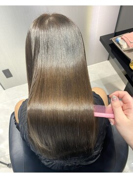 ハルキミナト ジャパン ヨコハマ(HARUKI MINATO japan YOKOHAMA) メゾンストレートでアイロンいらずの艶髪に/髪質改善/縮毛矯正