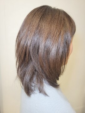 松本平太郎美容室 国立店 40代50代60代×ミディアムレイヤー×イノアカラー