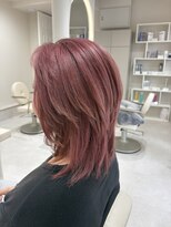 ルシエバイファブリック(Lucie by fabrique)&nbsp;深みピンク×レイヤーミディ