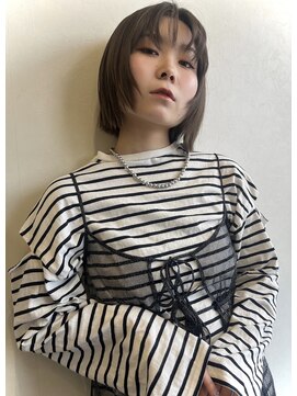 ソラ ヘアーメイク(SORA HAIR MAKE) 抜け感ミニボブ×柔らかグレージュ
