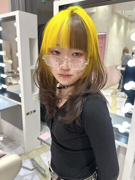 リー 梅田(Lee) Ryosuke/イエロー/ルーツカラー/エンド/グラデーションカラー