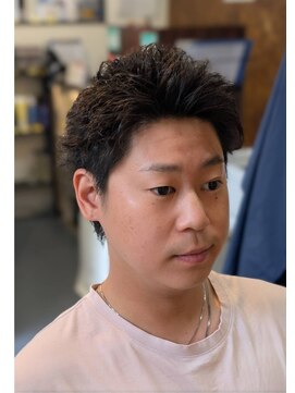 キングマンバーバー 田町店(KING MAN BARBER) スパイキーパーマ