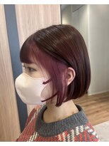 カノエ 亀岡篠店(canoe)&nbsp;☆インナーカラー☆PINK☆RED☆
