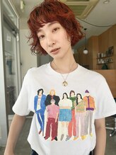 パークホワイト 代官山(PARK White) ゆるふわボブパーマブリーチ無しダブルカラー