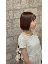 シェアサロンシエナ(share salon SCENA) タッセルボブのボルドーカラー