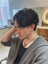 キャンバス バイ ネオリーブ 横浜西口(Canvas by neo.)&nbsp;横浜★センターパートのスパイラルパーマ