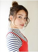 ＜3分アレンジ＞カジュアルキュートなメッシーバンスタイル