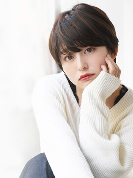 エアー 銀座(air) ★岡田有加★20代30代40代/大人可愛い丸みショート【輪郭補正】