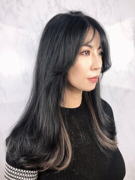 ビューティドレッセヤマノ 池袋パルコ(Beauty Dresse YAMANO) 【インナーカラー】韓国風セミディ＆インナーカラー