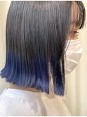 ネイビーブルー×アッシュグレー