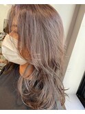 【loty minami】ラベンダーアッシュグレージュ×レイヤーカット