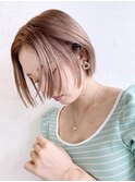 ストレートウルフボブ_マッシュショートフェザーバング_8681