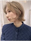 ハイトーンウルフボブ