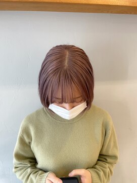 ロマリア(Lomalia) 【 Lomalia表参道】ピンクカラー シアーカラー セミディ