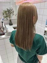 ロンドルーチェ 心斎橋(Lond luce)&nbsp;ダークアッシュ/ミディアムレイヤーカット［髪質改善/縮毛矯正］