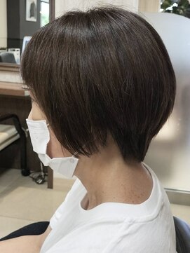 ヘアークリアー 春日部 大人可愛い襟足スッキリミセスショートカット/30代40代50代