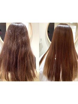 【自分史上最高の艶髪】を技術コンセプトに岡崎で叶う過去一の縮毛矯正で髪質改善◎圧倒的ツヤ髪を実現♪