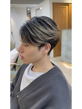 テトラ バイ ネオリーブ 横浜西口店(tetra by neolive) 横浜★メンズ毛先ブリーチセンターパート