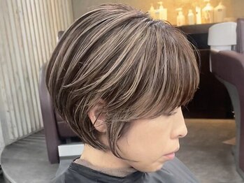 ハーシーバイアポロ 相模大野(HERSHE by apollo)の写真/【理想のショート叶います】髪質改善と縮毛矯正を組み合わせた髪質改善縮毛矯正で自然な丸みに〔相模大野〕