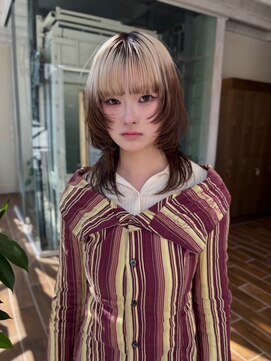 バディヘア アムル(BUDDY HAIR amour) 【矢場町　栄　大須】　デザインカラー　アンブレラカラー