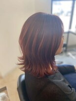 クララ バイ マニスオブヘアー(CLALA by Manis of hair) 絹髪/髪質改善/くびれミディ/チェリーレッド