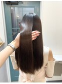 初縮毛矯正+超音波トリートメントでツヤツヤ美髪！