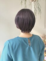 マロウイヴ(mallow eve)&nbsp;《花屋併設の美容院》ショート×紫カラー