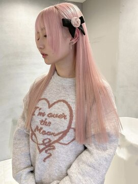 ペレ アネックス 大阪梅田茶屋町店(PELE ANNEX) くびれヘア/アプリコットオレンジ/夏のヘアアレンジ/梅田