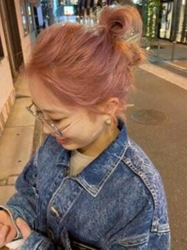 エルメ なんばマルイ(HELME) #チェリーブラウン　#ブリーチカラー