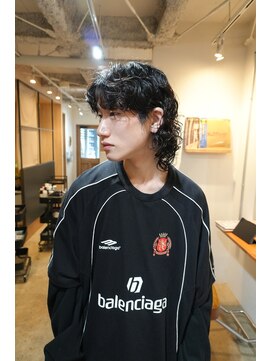 ルアウ レコーズ(LUAU records) 【LUAU records Osaka / yuma】メンズウルフパーマ