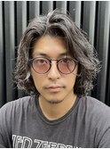 大分メンズミディアムボブロングツイストスパイラルパーマ