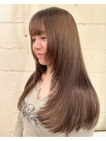 ランプ 代官山(the lamp)&nbsp;オンブレグレージュオリーブベージュくびれミディレイヤー