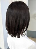 レイヤーボブ冬カラー冬スタイルチョコブラウンカラー銀座