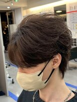 ダズルヘアラッシュ(DAZZLE hair RUSH)&nbsp;名古屋毛流れセンターパートニュアンスパーマフェザーパーマ30代