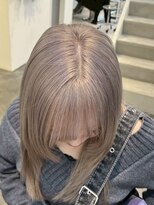 ラック 表参道(LUCK)&nbsp;リタッチブリーチ/ミディアムレイヤーカット/グレージュ