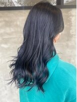 ラッキーヘア 加古川(Lucky Hair)&nbsp;透明感◎ブルーブラックカラー【芝崎】【ラッキーヘア加古川】