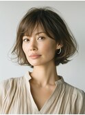 クラゲヘアー/小顔/ココアベージュ/オリーブグレー/川西