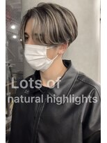 LIAH【リア】【3月上旬NEW OPEN(予定)】 【LIAH】メンズハイライト/センターパート/白髪ぼかし/堺筋本町