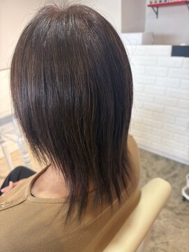 hair brand RELOOP【ヘアブランドリループ】 ナチュラルストレート×艶カラー