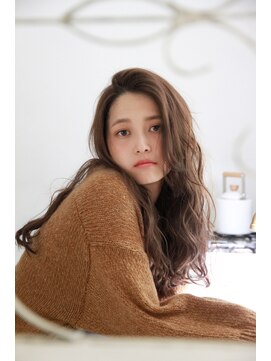 チョビー(Chobii) デジタルパーマ/透明感/イルミナカラー/かきあげ前髪/ルーズヘア