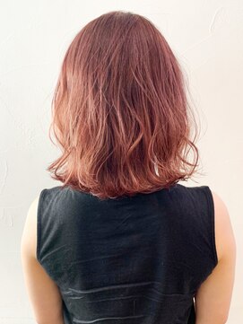 アイティー バイ アルバム 中野店(IT by ALBUM) ピンクベージュ_フリンジウェーブセシルカット_ba303372