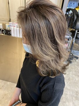 ヘアスタジオニコ(hair studio nico...) 白髪活かしバレイヤージュ