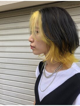 オンヌ(onnu) インナーカラー×フェイスフレーミング×ウルフ